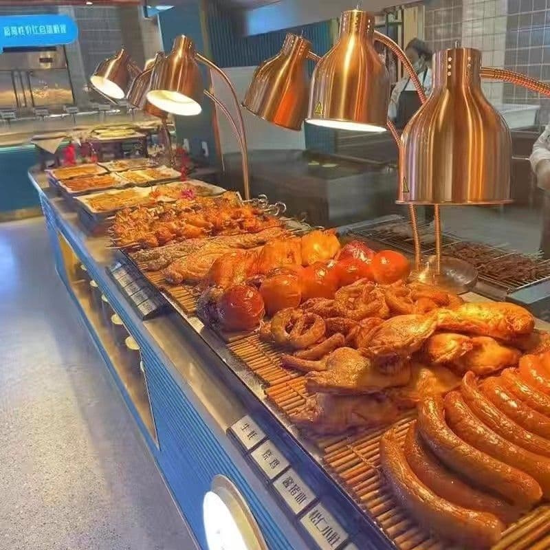 Buffet Food Heat Lamp for Restaurant Dining BBQ Food Warming