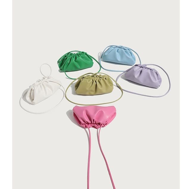 Fashionable Cloud Folded Women's Bag Underarm Dumpling Bag Soft PU Leather Internal Zipper Pocket Chinese Brand Handbag