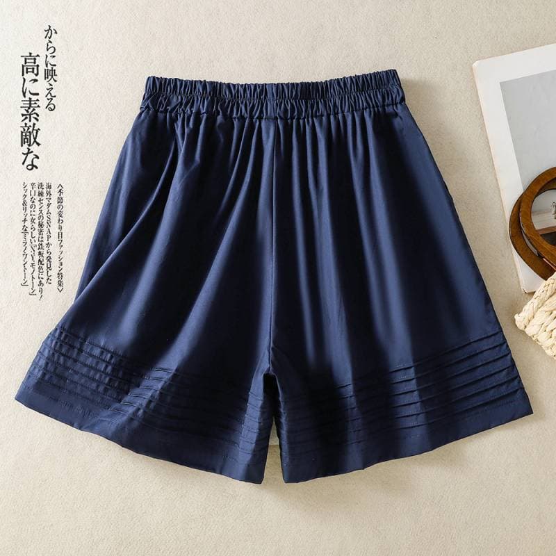 Actual shot of 2026 Korean version shorts for women summer 2026 new loose casual versatile wide-leg pants