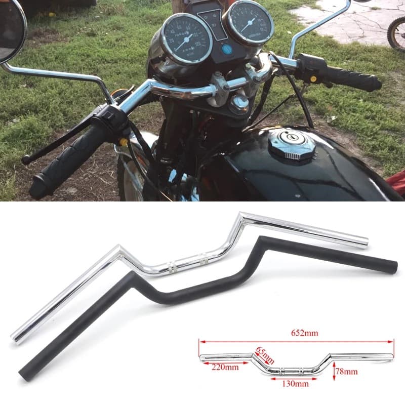 Motorcycle modified retro prince car Harley cruise prince car modified 125 handlebar direction handlebar horn handlebar