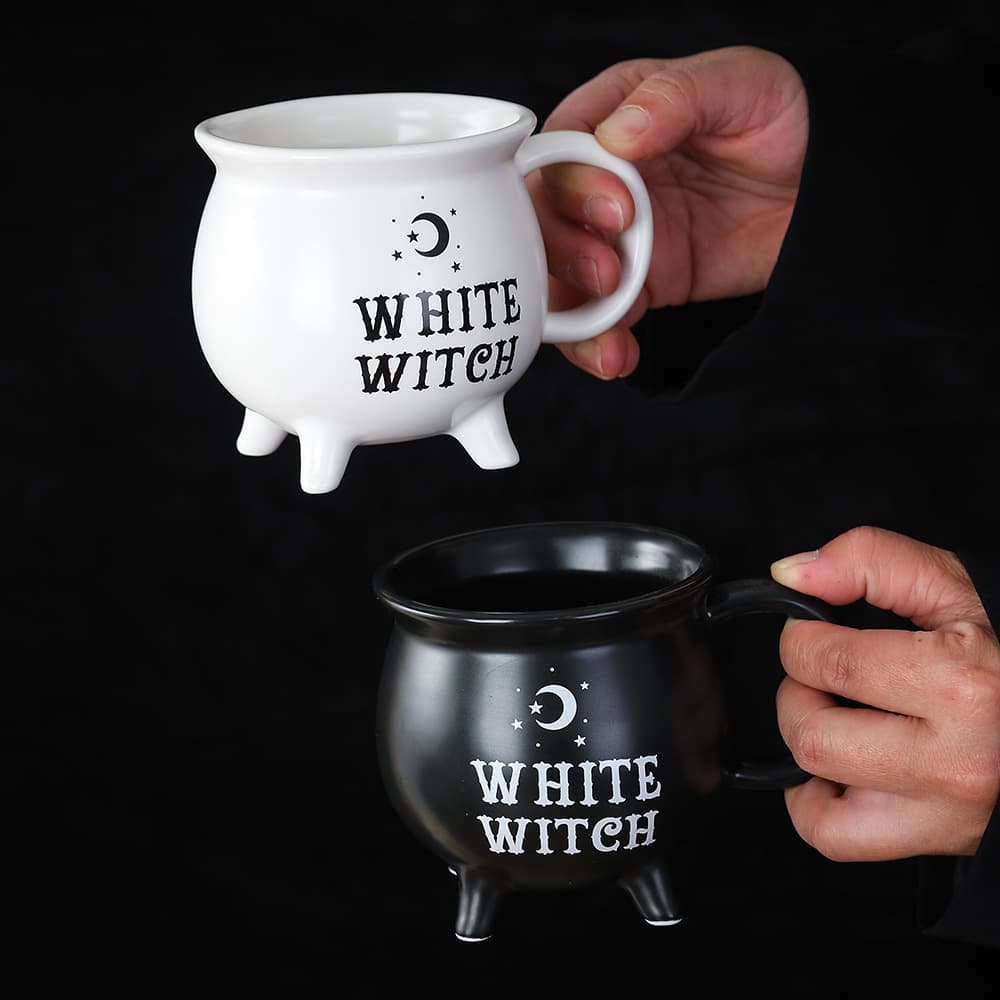 Foreign trade cross-border hot selling coffee cup witch mug magic Halloween ghost festival witch mug decorative ceramic cauldron