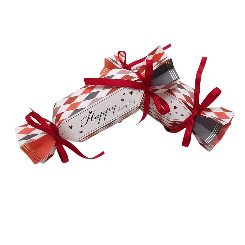 Cross-border Christmas Party Cracker Candy Box Decoration Gift Box Holiday Wedding Candy Box Paper Candy Cracker Box