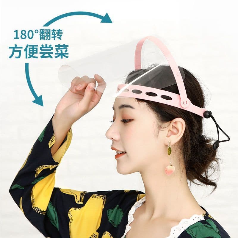 Kitchen Cooking Splash Guard Mask, Transparent for Women, Full Face Protection While Cooking
