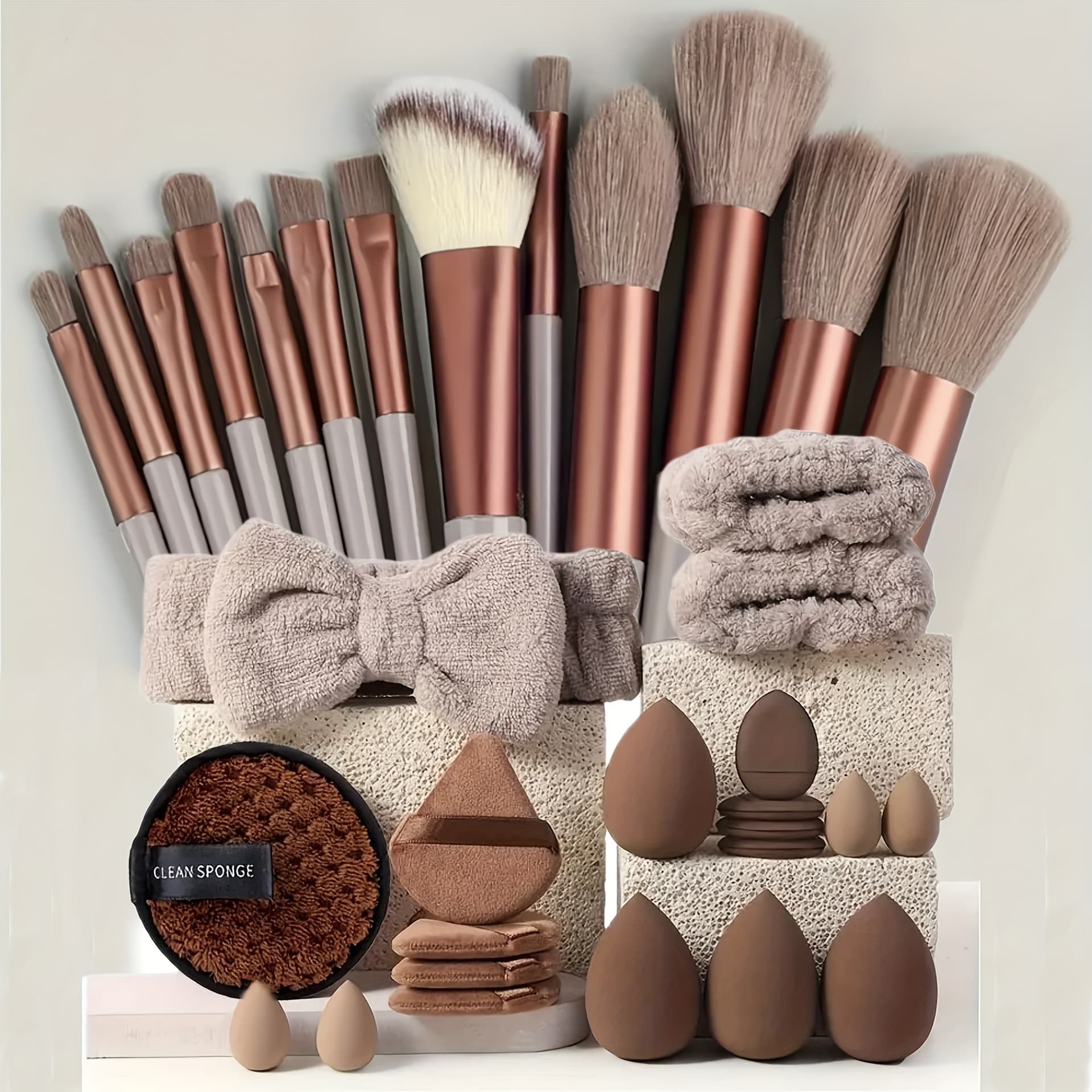 Cross-border Amazon temu's popular 33PC beauty tools large combination set face wash and makeup complete set Xiyin explosive product