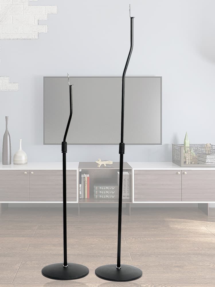 Surround speaker floor-standing stand satellite stand bookshelf footrest audio stand hanger metal adjustable bracket