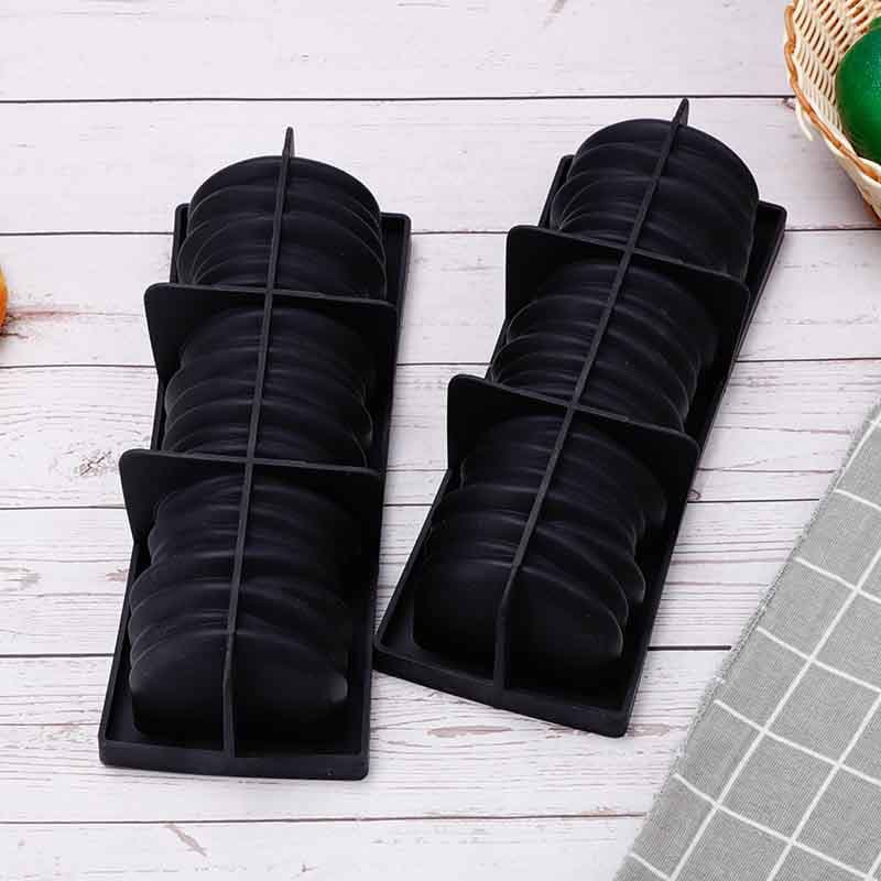 Customized creative rectangular food-grade silicone mold for cylindrical bread, toast, and cake baking