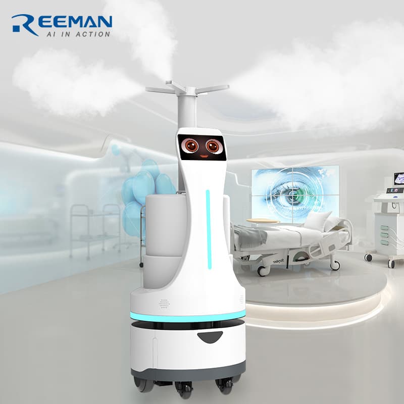 Ruiman Epidemic Prevention Large Capacity AI Atomization Disinfection Robot for Hospital Factory Warehouse Disinfection Robot