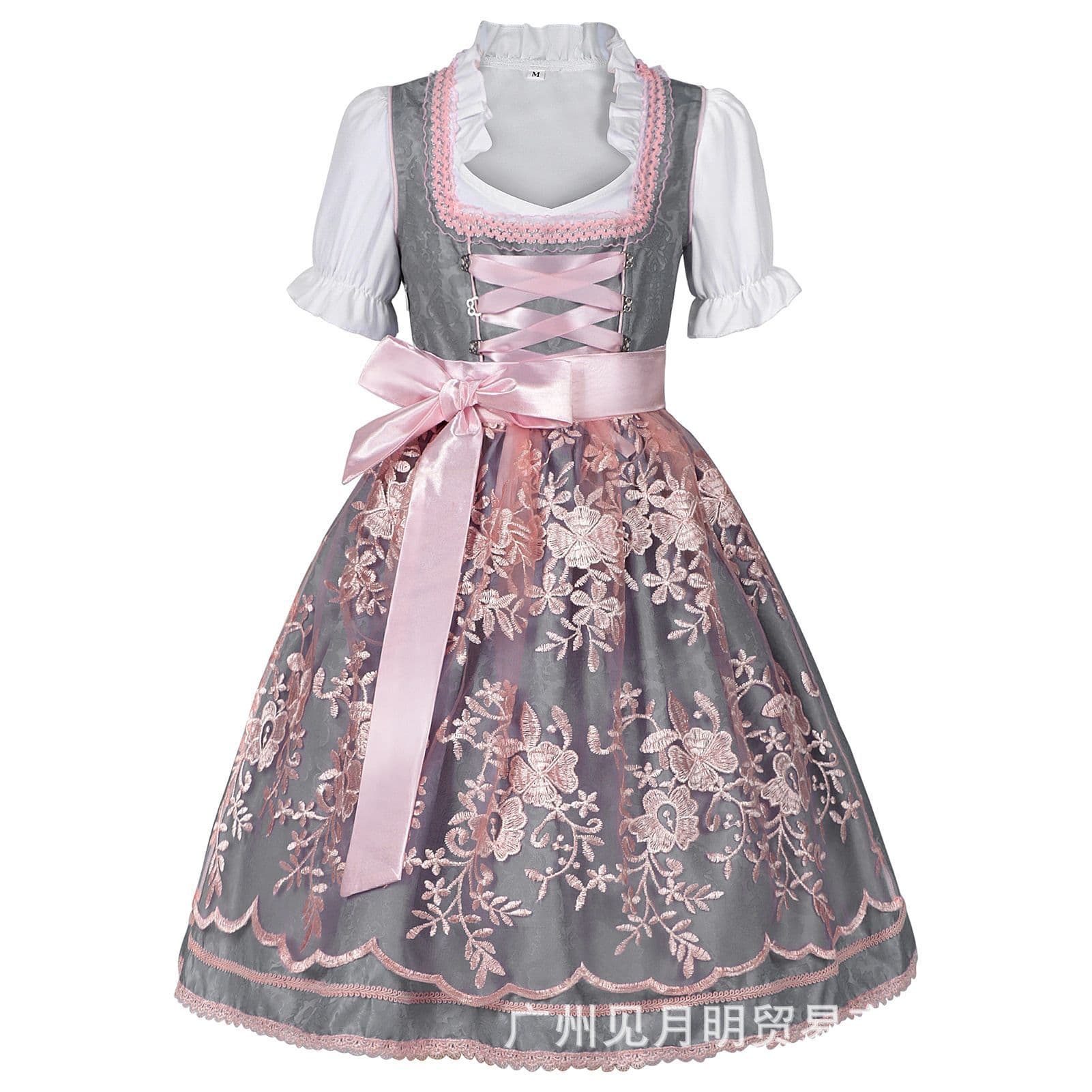 2025 new foreign trade European and American carnival outfit German Oktoberfest costume plus size floral dress cosplay stage performance