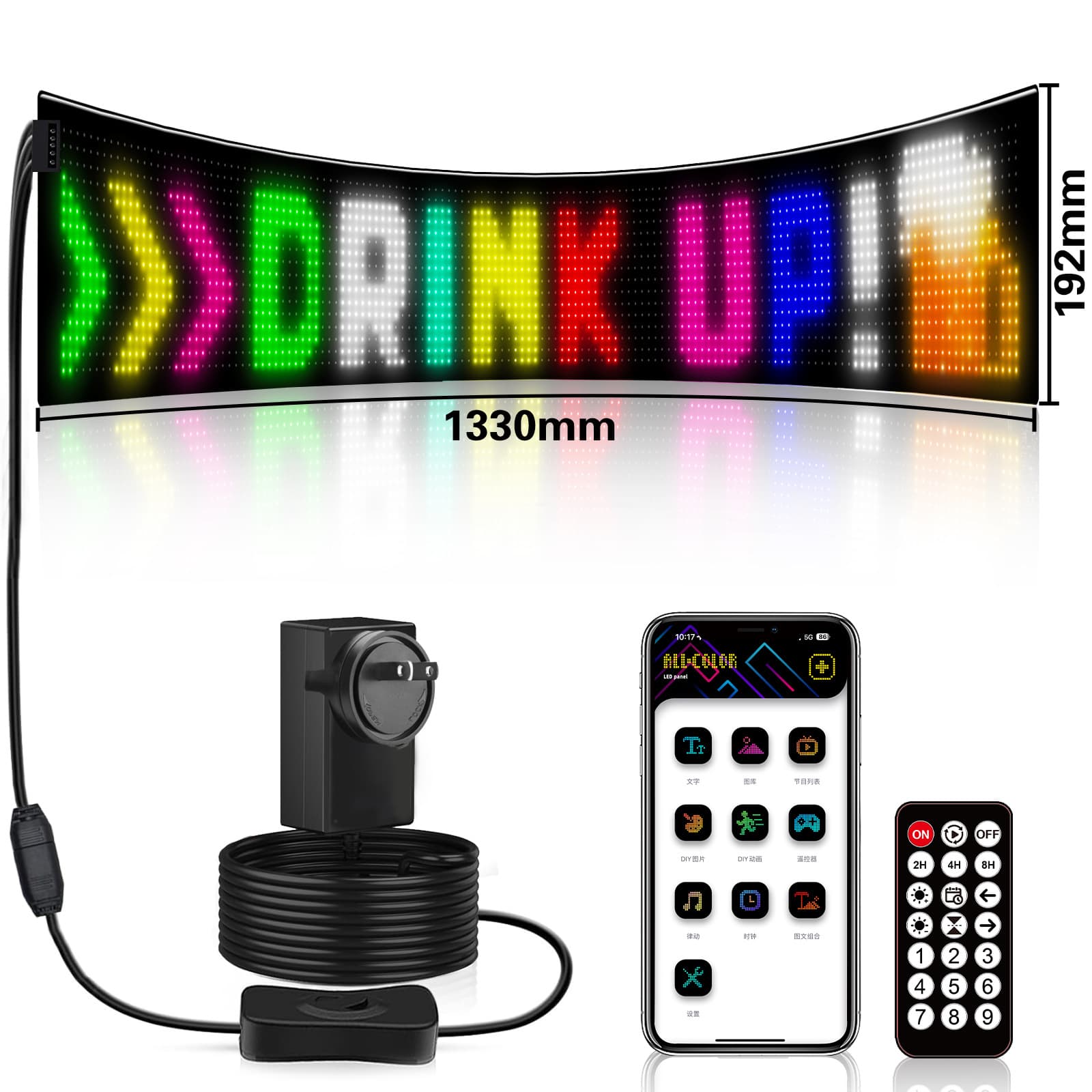 Evil Eye LED Light Blinking Truck Car Dynamic Eye Light LED Flexible Display Rear Window Advertising Expression
