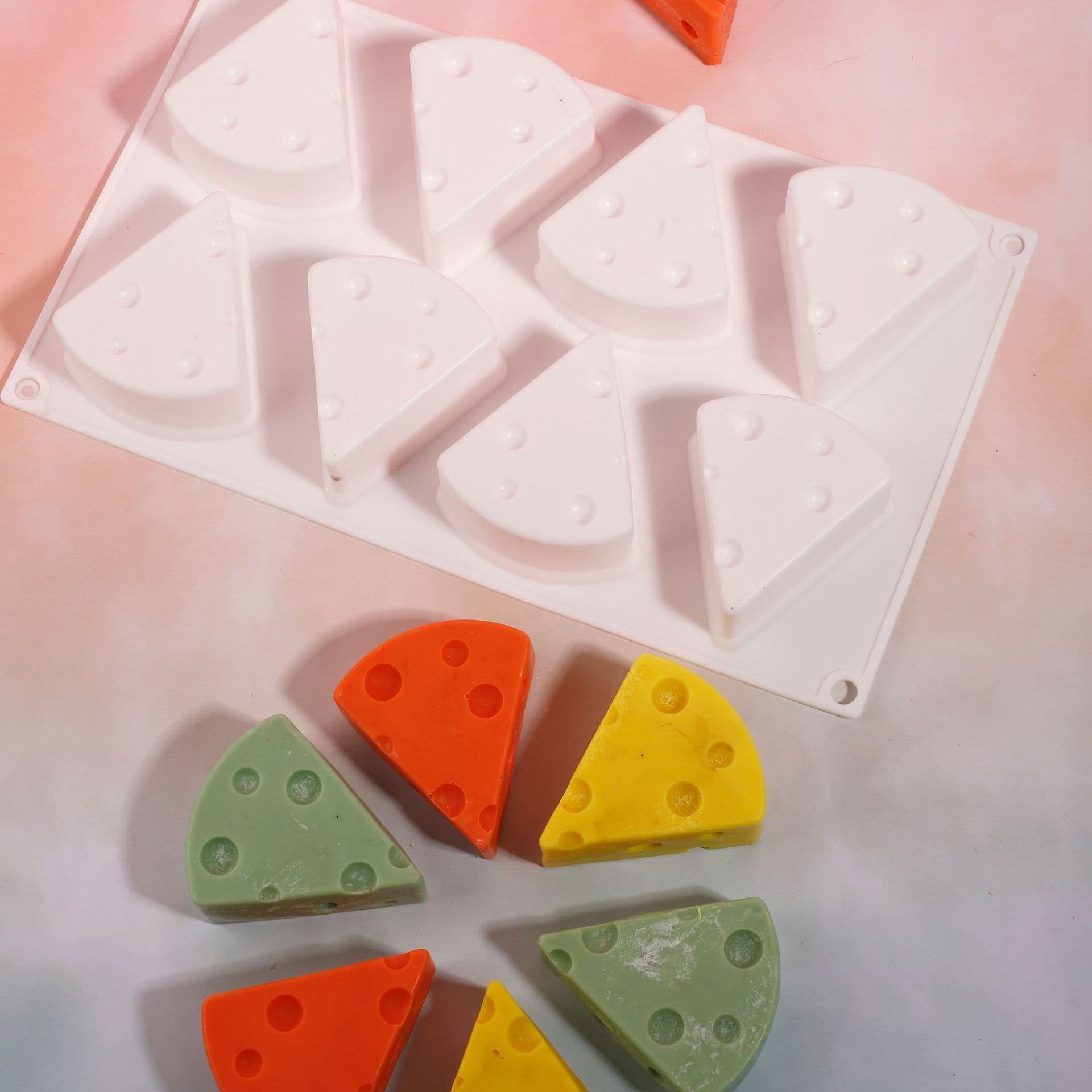 8-Piece Cheese Mold, Handmade Soap Candle, Creative Baking Tool, Mousse Cake Mold, Cheese Mold