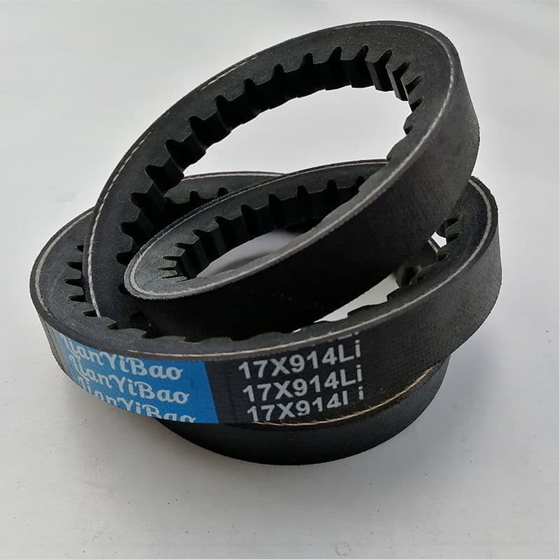 Toothed V-Belts Type A and B, 17X1125 to 13x1800, Toothed Automotive Drive Belts, Micro Tiller Gear Belts