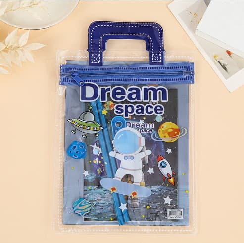 Children's Gift Stationery Set, Elementary School Birthday Gift Box, Creative Cartoon PVC Pencil Case, Wholesale