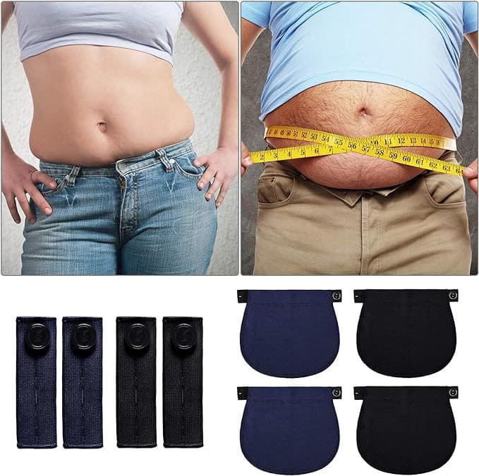 Cross-Border Knitted Stretch Cotton Maternity Pants Waist Extender for Plus Size and Big Belly