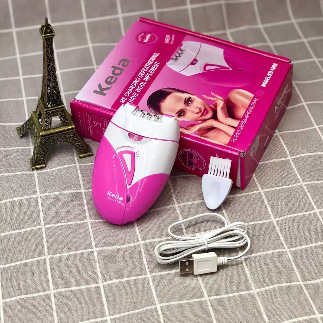 Cross-border Keda Electric Epilator for Women, Rechargeable Hair Remover, Adjustable Full Body Epilator Wholesale KD-189A