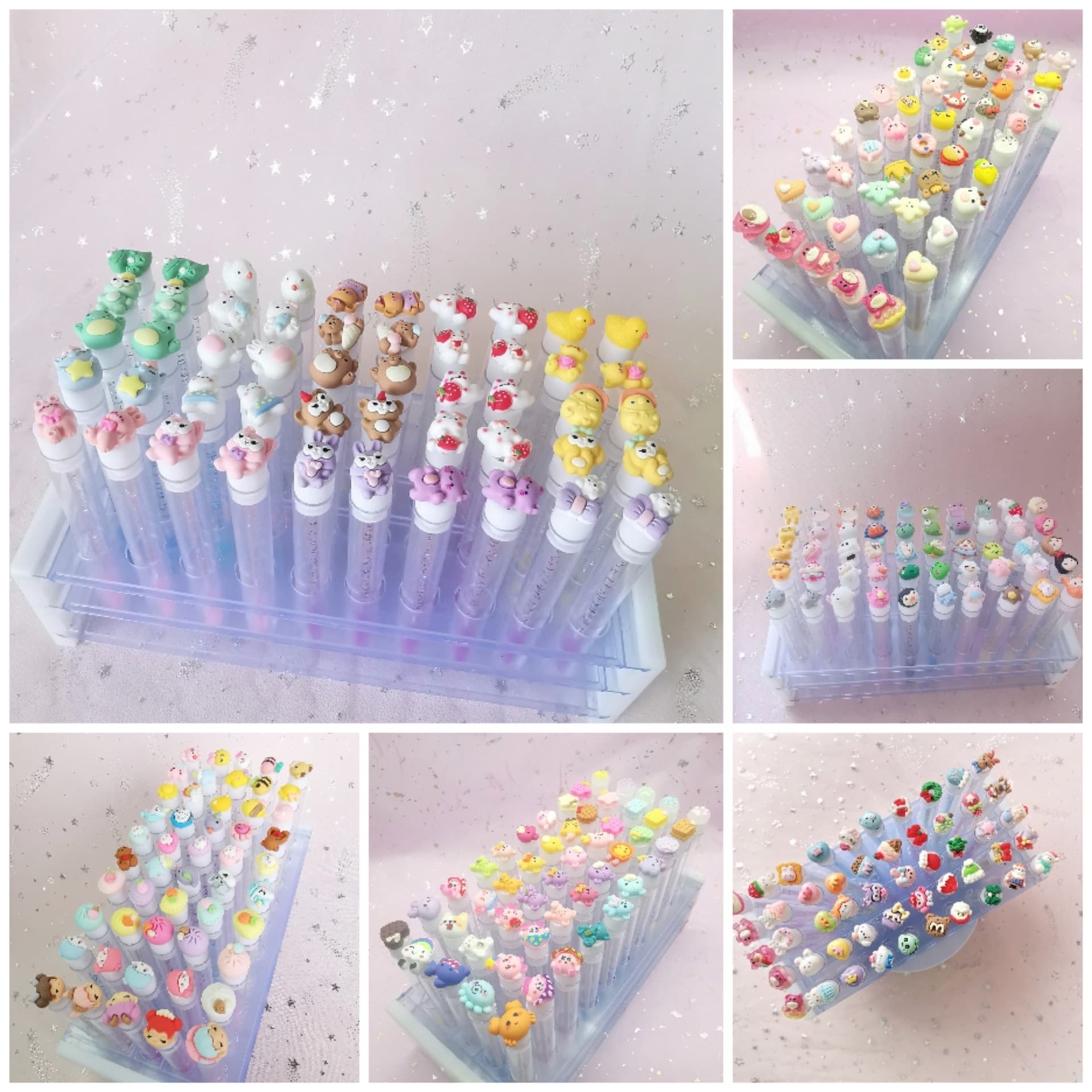 Eyelash extension brush individual tube disposable eyelash brush, cartoon doll eyelash comb, makeup brush test tube container
