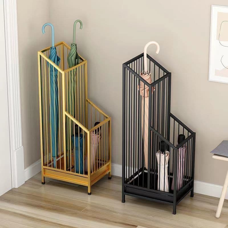 Luxury Hotel Umbrella Stand, Household/Entryway/Classroom/Commercial Iron Umbrella Holder for Doorway Placement