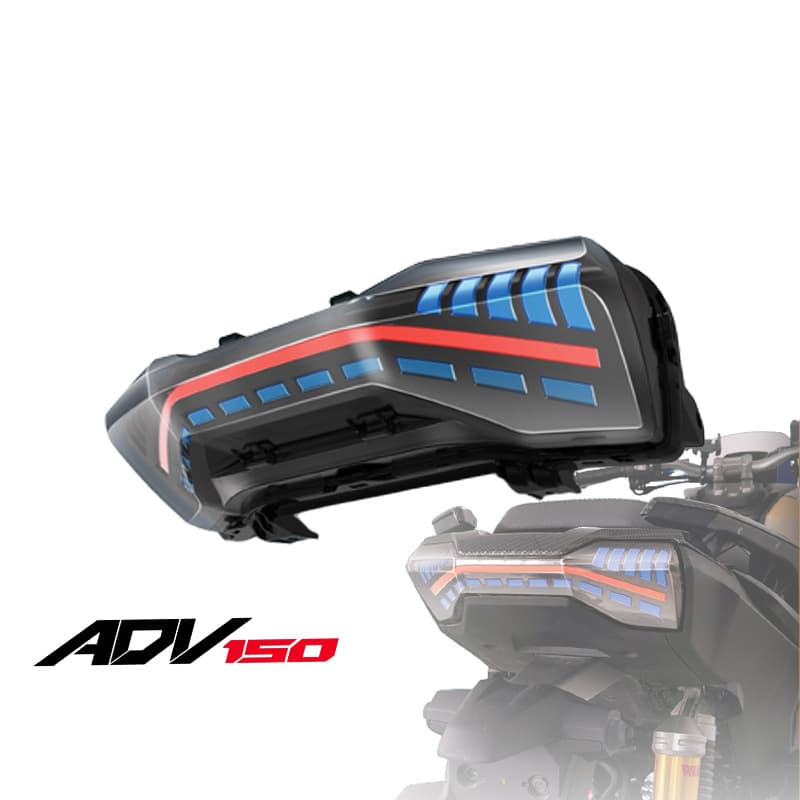 Cross-border Motorcycle LED Brake Tail Light Modification for Honda ADV150 Sequential Turn Signal Color Tail Light