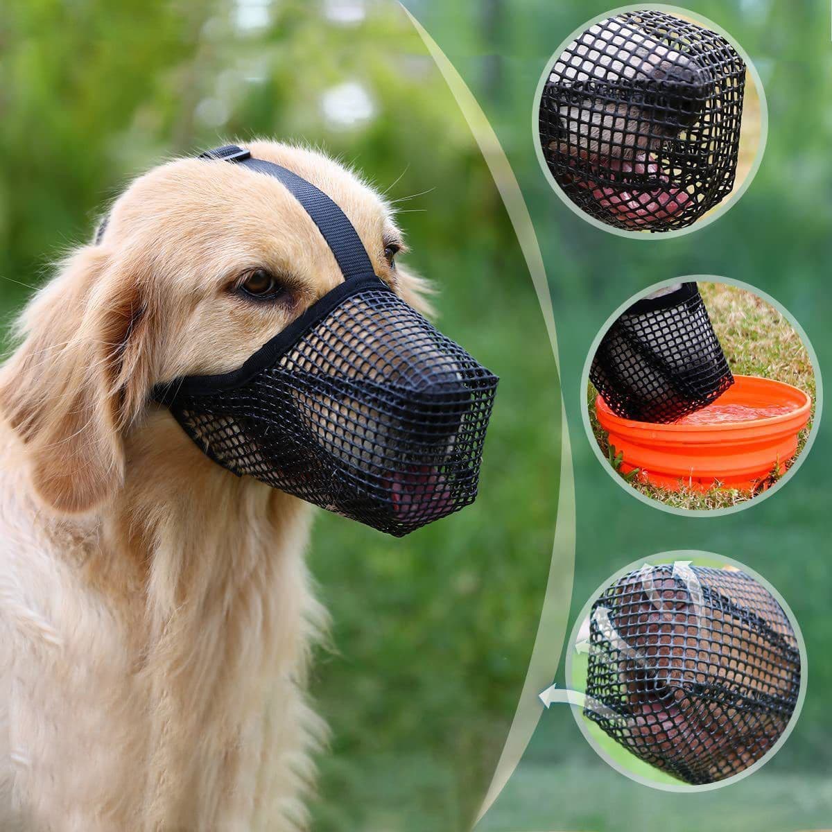 Dog Muzzle Anti-Bite Outdoor Mask Specialized Control Stop Barking Teddy Prevent Scavenging Breathable Dog Muzzle Labrador