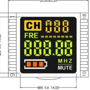 KTV Microphone LCD Screen Manufacturer High Brightness Audio Microphone LCD Screen