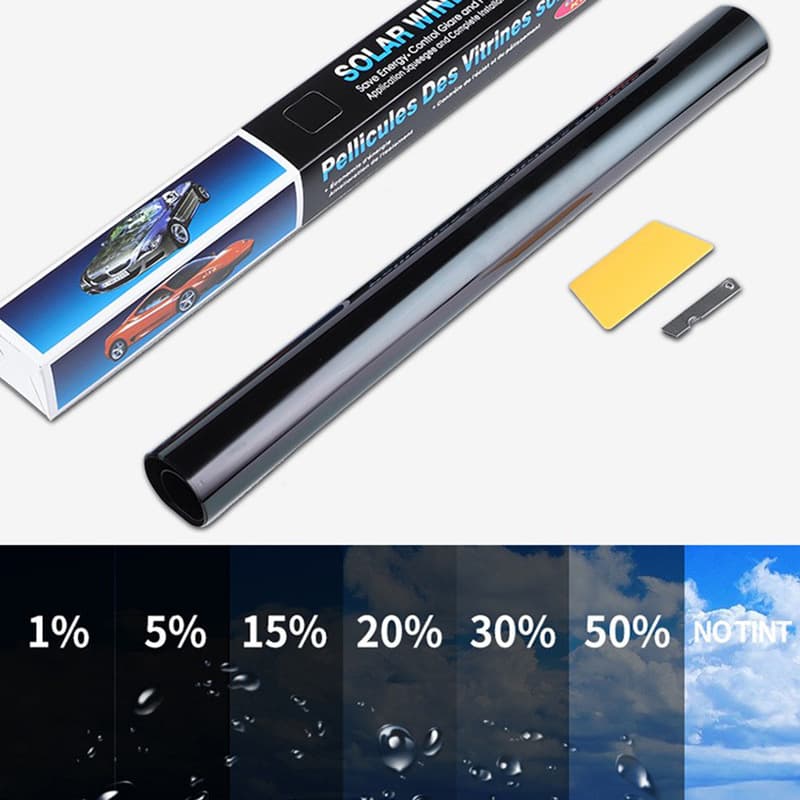 Cross-border special supply of car insulation film, glass film, solar film, car window film, black car film 50*600cm