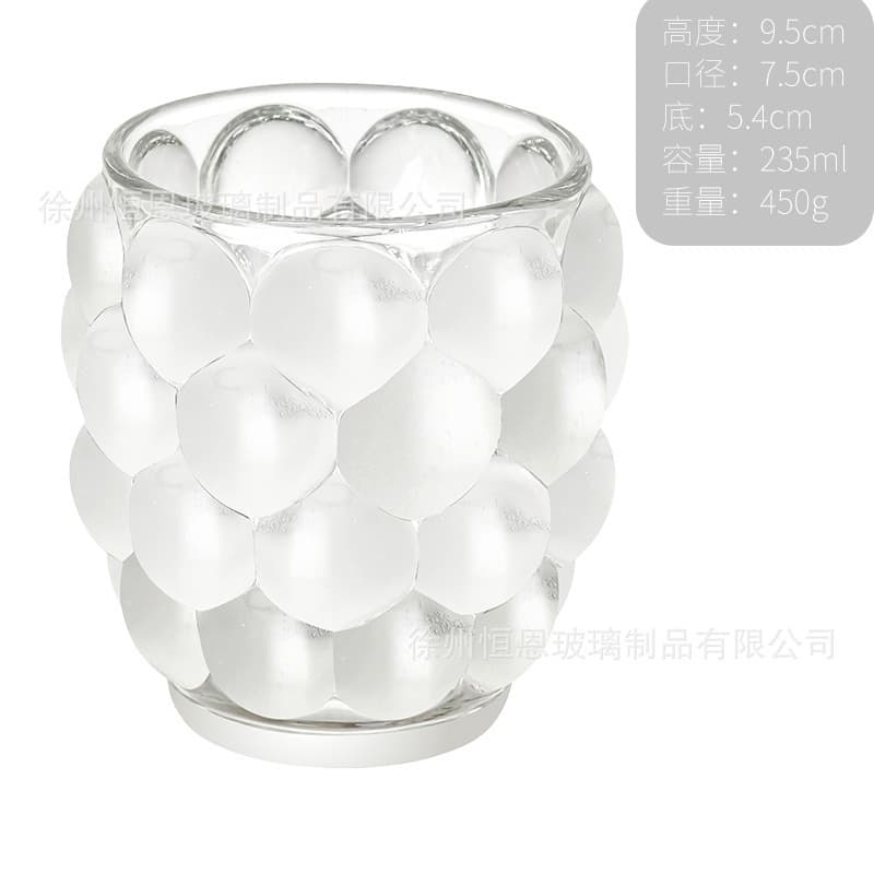 Factory Direct Transparent Minimalist Glass Candle Holder Candle Cup Aromatherapy Glass Bottle Glass Candle Cup DIY