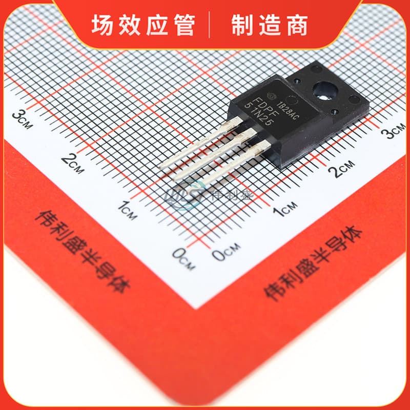 FDPF51N25 Through-Hole N-Channel TO-220F Plastic-Encapsulated MOSFET Transistor 51N25