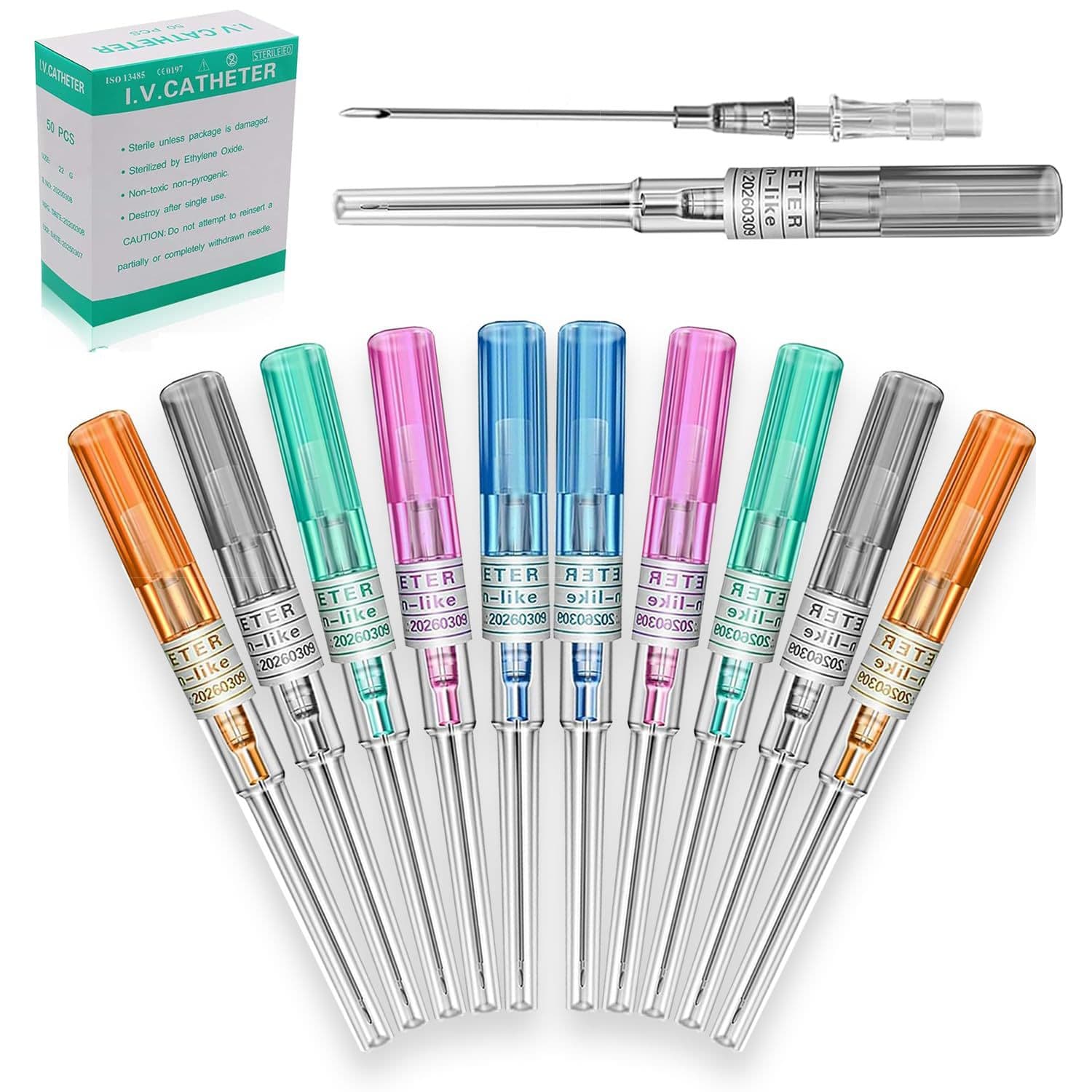 Catheter puncture needles, puncture accessories, puncture tools, puncture needles 14G/16G/18G/20/22/24G