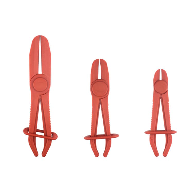 Plastic Pliers Automotive Fuel Line Clamp Tool 3-Piece Set Plastic Fuel Line Shut-Off Pliers Fuel Line Sealing Pliers Auto Repair In Stock