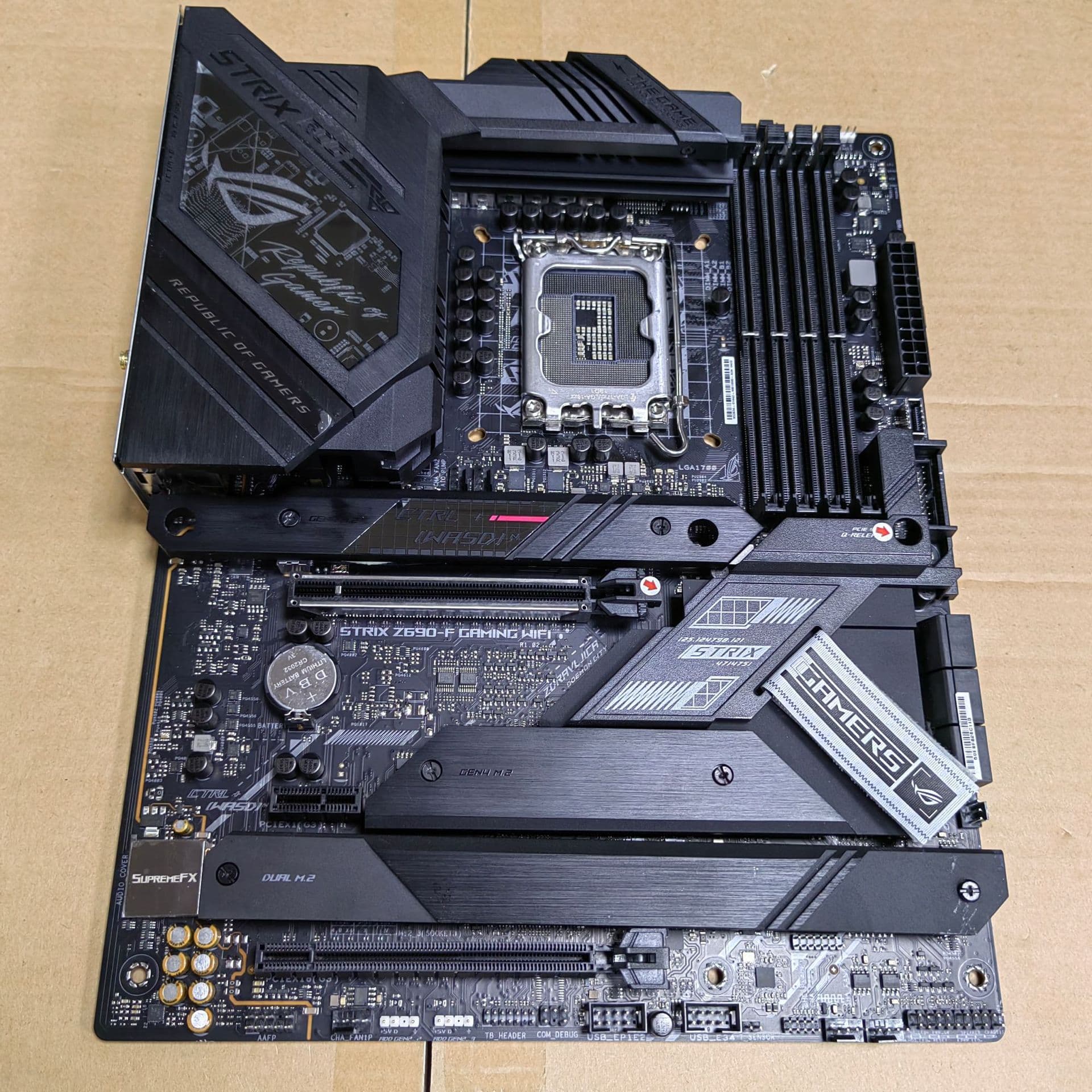 For ASUS Z690-F GAMING WIFI Desktop Motherboard, LGA 1700 Socket, ATX Form Factor