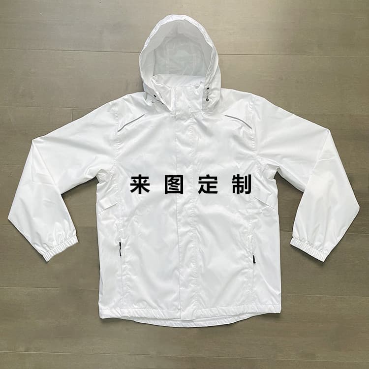Customized outdoor jacket for men with multifunctional pocket design waterproof hooded zipper windbreaker factory customized according to drawings