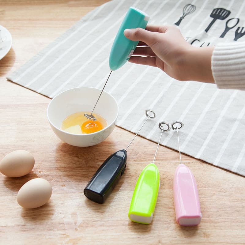 Electric Handheld Household Kitchen Egg Beater Mini Stainless Steel Egg Whisker for Coffee and Milk Tea Stirrer Factory