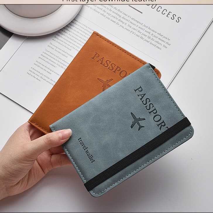 Passport Bag Protective Cover Anti-Theft Document Holder Passport Holder Passport Rfid Overseas Travel Document Bag Cover