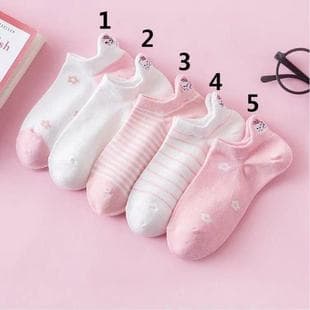 Women's KT Cat Boat Summer Thin Ins Japanese Cute Shallow Mouth Socks Korean Style