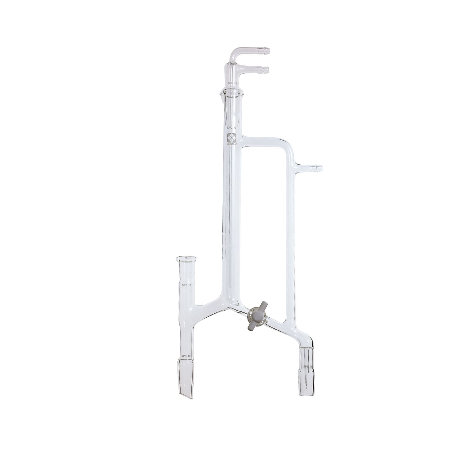 SIBATA Shibata Science 038260-3519 SPC Distillation Head 15-19-19 / with PTFE Stopcock