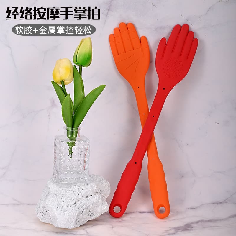 Popular massage palm massage health massage hammer silicone massage board meridian massage stick home massage palm