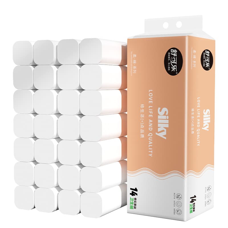 28 Rolls Coreless Toilet Paper, Economical Household Pack, Small Roll Toilet Paper, Bulk Box Suitable for Mothers and Babies, Hand Tissue
