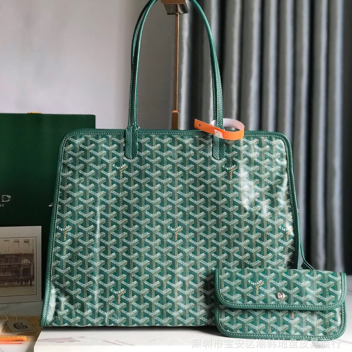 Goyard Women's Bag Hardy Chevron Pattern Mother-Daughter Bag Versatile Tote Bag Commuter Handbag Shoulder Underarm Bag