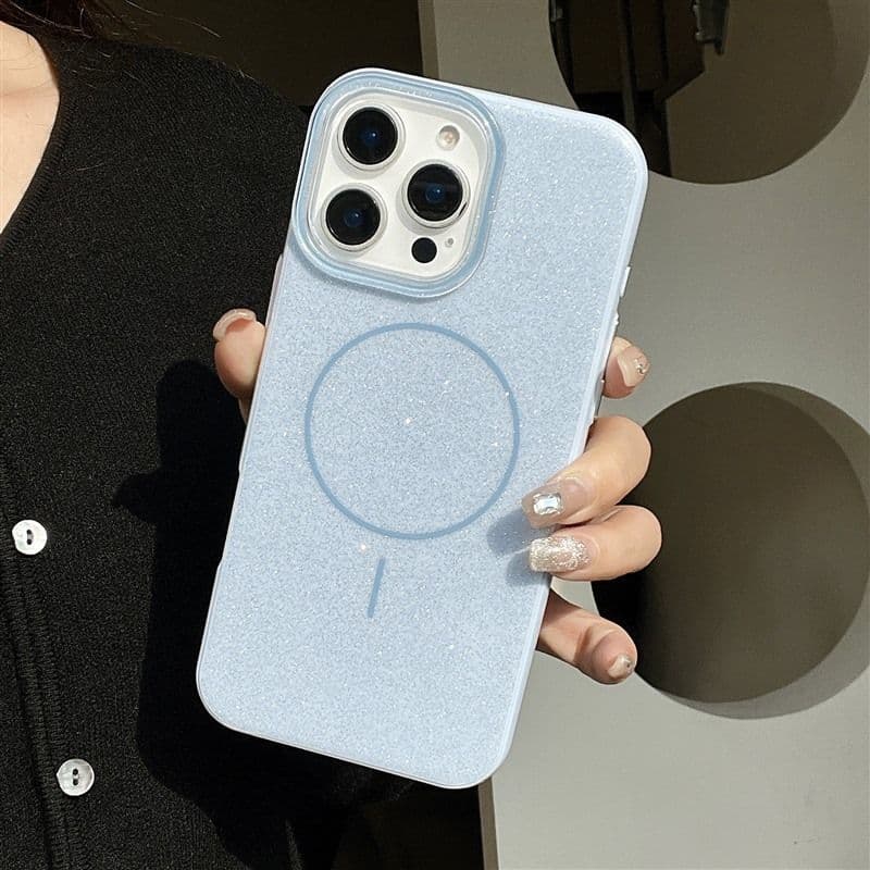 Gypsophila iPhone 17 Pro Max Magnetic Phone Case Apple 15 Pro 16 Glitter 14 High-End 13 Pro Soft