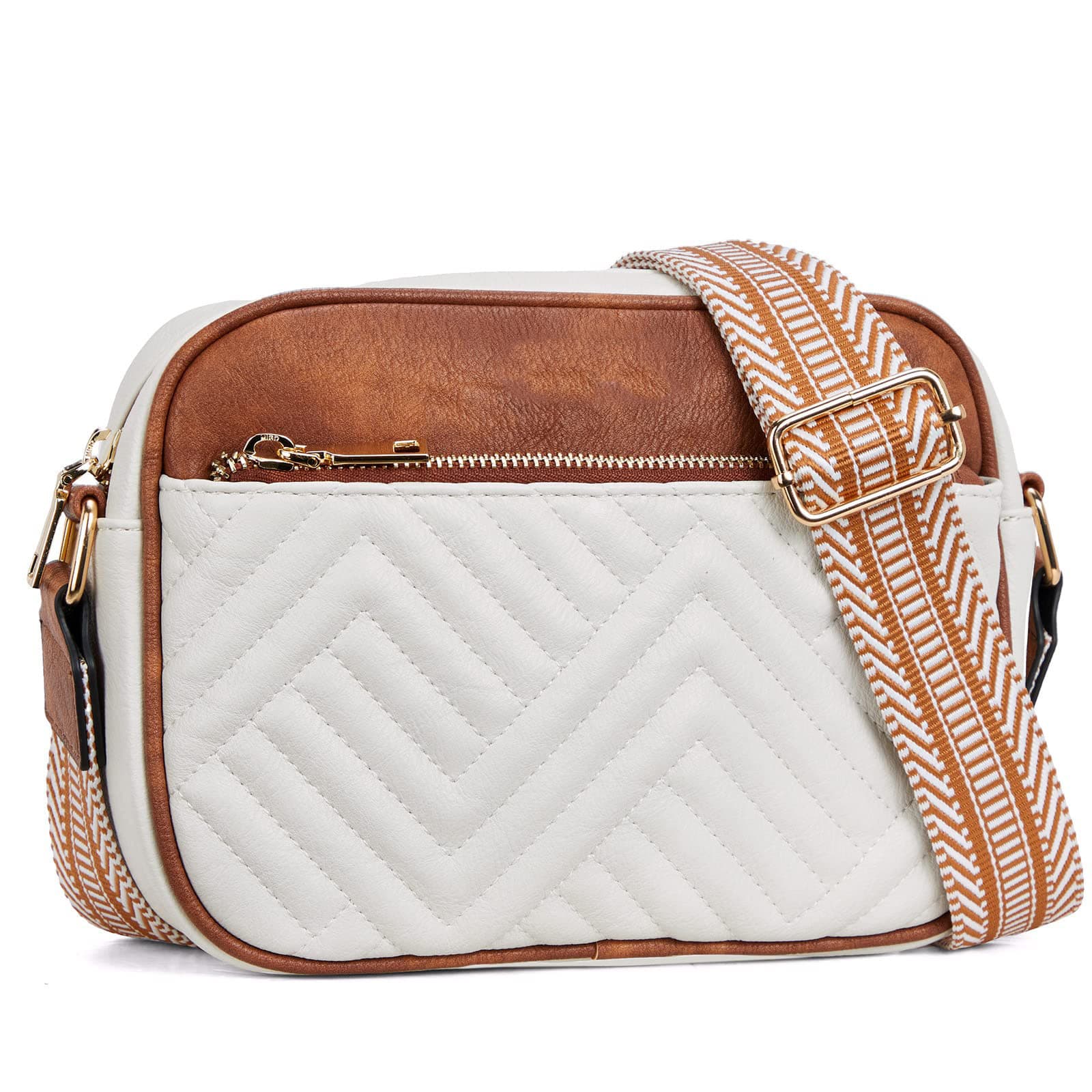 Ready stock Cross-border wholesale new cross-body bag trendy and versatile women's shoulder bag small square bag jacquard shoulder strap