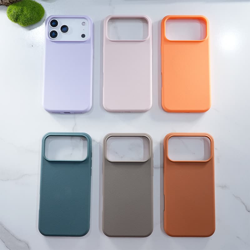 Compatible with Apple 16 Neutral Full-Coverage Shockproof Protective Case for iPhone 17 PRO MAX Official Leather Magnetic Phone Case