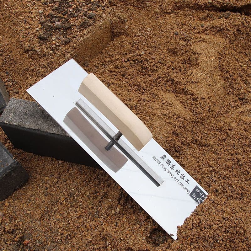 Germany imported Shengpeng Northeast Forestry Stainless Steel Manganese Steel Plastering Knife Masonry Bricklayer Square Head Iron Plaster Knife Handmade