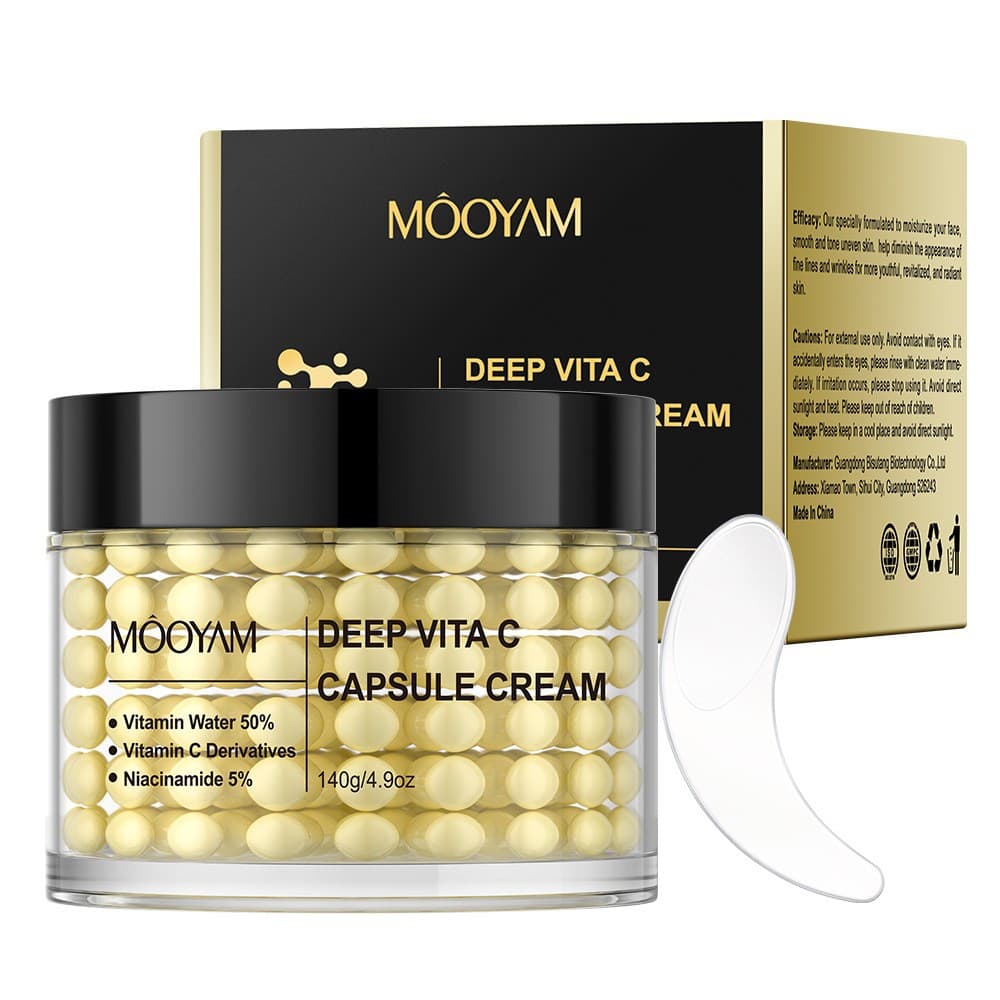 Cross-border deep vc capsule facial cream bursting pearl essence cream brightening firming capsule filling cream pearl ball cream