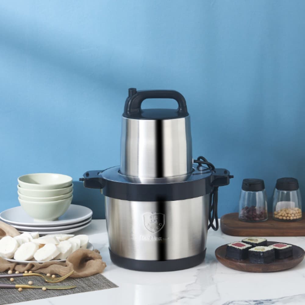 Fufumachine 6L High-Power Mixer Electric Meat Grinder Household Cooking Machine Kitchen Minced Meat Cutting Vegetables and Meat