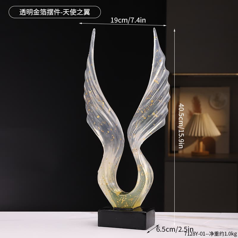 Gold Luxury Ornament Collection Sample Room Office Living Room Wine Cabinet TV Cabinet Decorative Resin Crafts