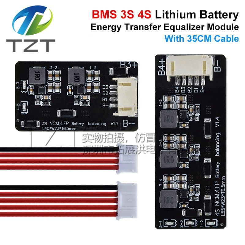 Lithium Battery Active Balancer Energy Transfer Board, 2-17 Series Inductive Energy Conversion, 1.2A High Current Balancing Module