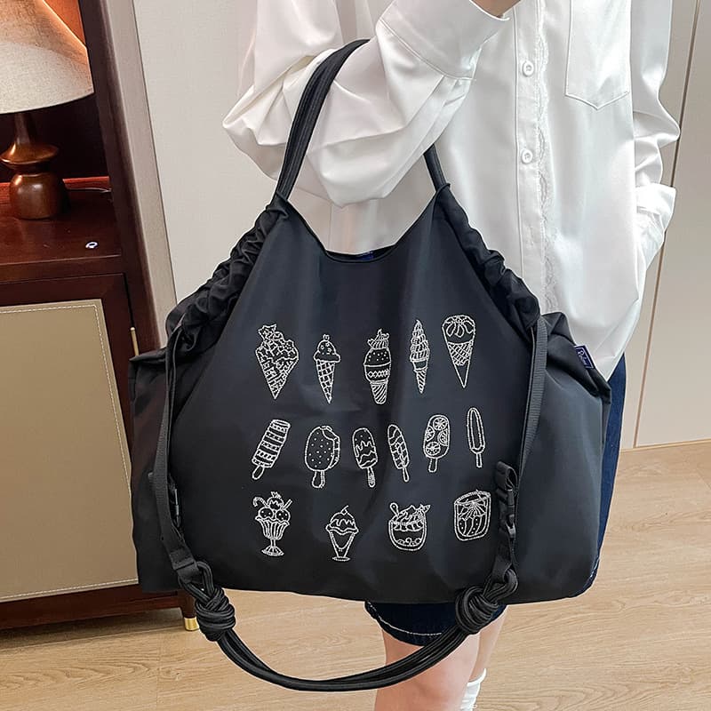Cross-border Women's Handbag 2025 New Style Rhinestone Large Capacity Tote Bag Simple Versatile Shoulder Bag Crossbody