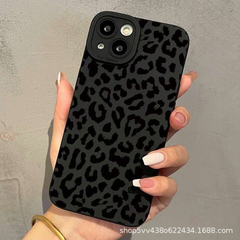 Cow Print Compatible with iPhone 15 Case, iPhone 12 Pro Max Cover 14/13/11/XS Max Eye 78 Black