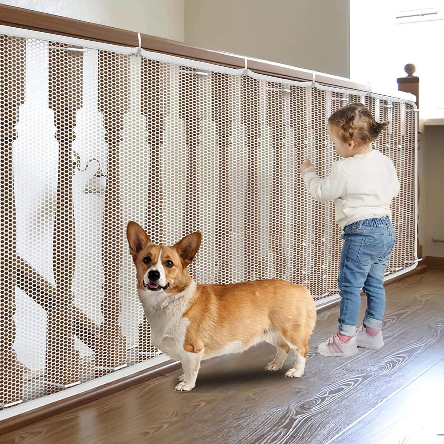 Staircase safety net, balcony fall prevention net, kindergarten staircase handrail safety net, cat fall prevention, indoor fall prevention net