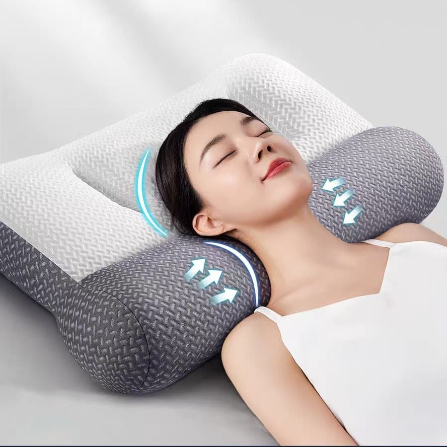 Traction Anti-Arch Support for Cervical Vertebra Pillow to Help Sleep, Support Side Sleeping Pillow Core for Home Use for a Pair of Adults