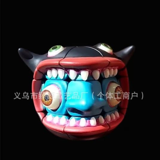 Amazon Bestseller Sculpture Rubik's Cube Handmade Monster Sculpture Rubik's Cube Toy